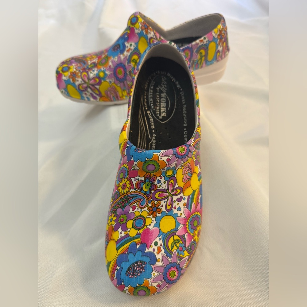 Easy Street Multicolor Floral Slip-On Shoes